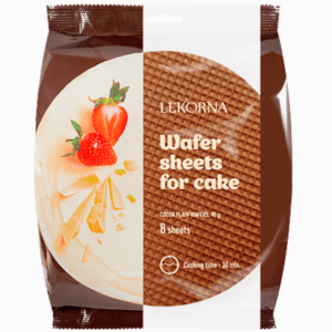 Lekorna Rainbow vaffelplater 90 g – fargerike vaffelplater til baking