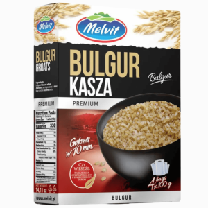 Melvit Premium Bulgur 4x100g – praktiske porsjonsposer med hurtigkokt bulgur