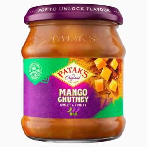 Patak's søt mango chutney mild 340g – perfekt til indiske retter