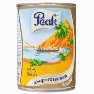 Peak usøtet kondensert melk 410g – ideell til kaffe, te og matlaging
