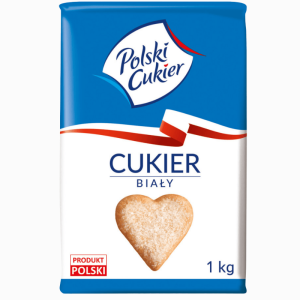 Polski sukker 1kg – klassisk hvitt sukker fra Polen til baking og søtning