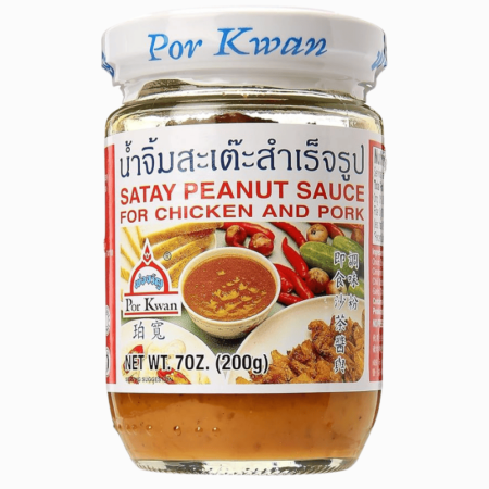 Satay Peanøttsaus 454g – autentisk thailandsk saus fra Por Kwan