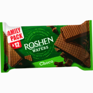 Roshen Vafler med kakaofyll 216g – sprø lag med rik kakaokrem fra Ukraina