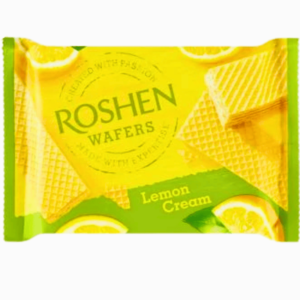 Roshen sitronvafler 72g – sprø vafler med frisk sitronkrem