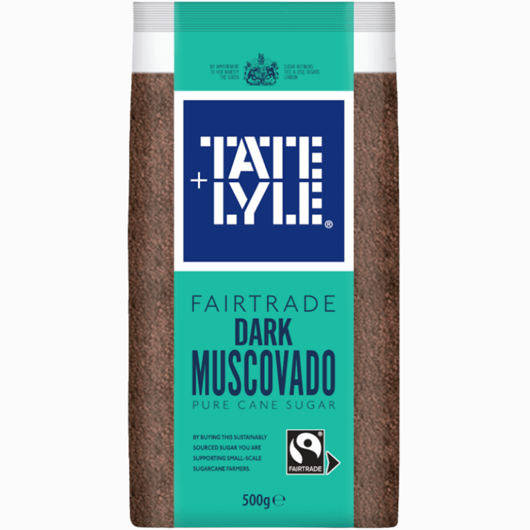 Tate & Lyle mørk muscovadosukker 500g – fuktig rørsukker med rik smak av melasse