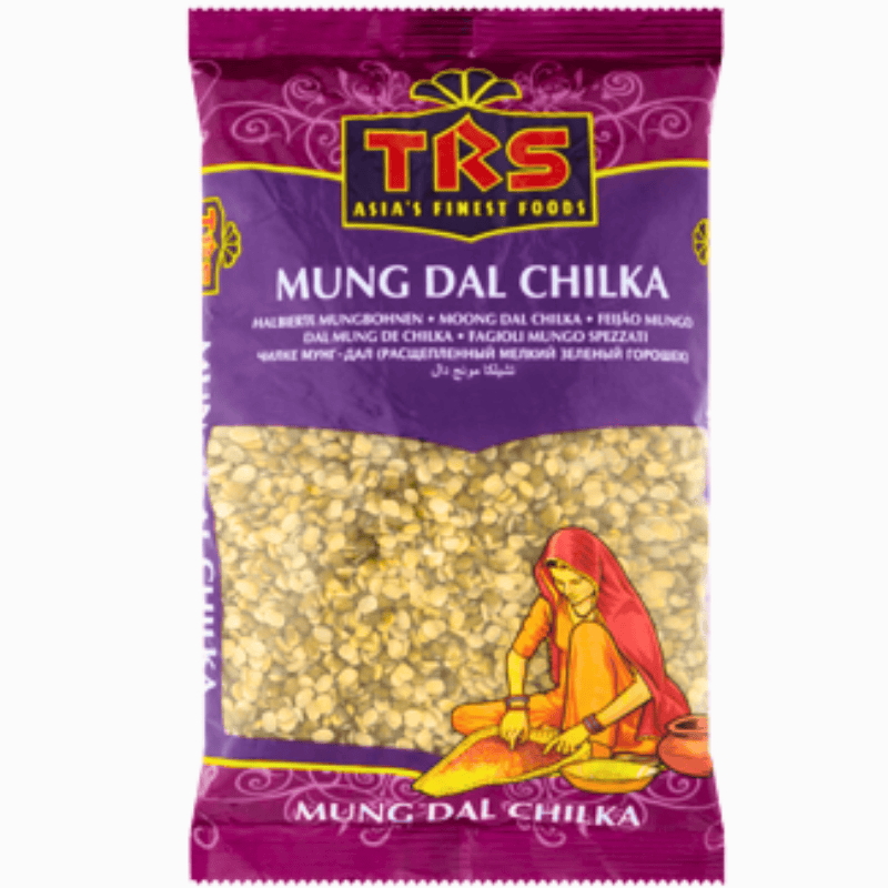 TRS Mung Dal Chilka 500g – proteinrike delte grønne mungbønner med skall