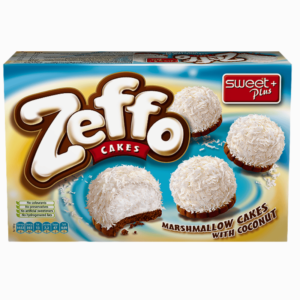 Zeffo sjokoladekjeks med marshmallow og kokosflak 115g – søt og luftig snacks