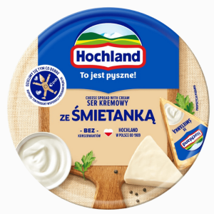Hochland kremost med fløte 180 g – kremet og mild ost i trekantbiter