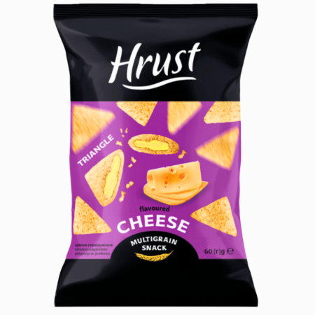 HRUST Multikornsnacks med ostesmak 60g – sprø og smakfulle snacks fra Ukraina
