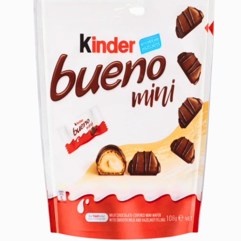 Kinder Bueno Mini 108g – små sjokoladebiter med kremet melk- og hasselnøttfyll
