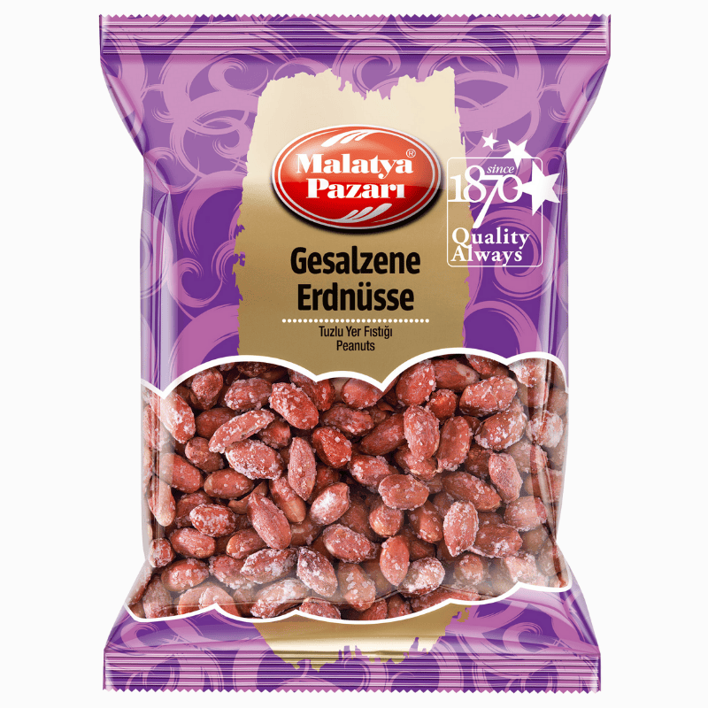 Malatya Salted Peanut 200g – sprø ristede peanøtter med salt, perfekt som snacks