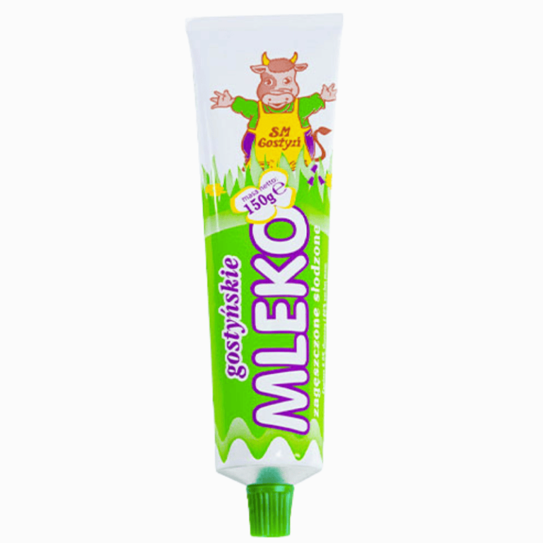 Mleko kondensert melk med sukker 150 g – søt, kremet tube-kondensmelk