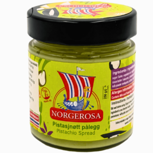 Norgerosa pistasjnøttpålegg – kremet og smakfullt nøttepålegg laget med pistasjnøtter