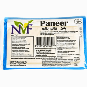 Paneer indisk ost 1 kg – fast, mild og proteinrik hvit ost