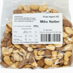 Pluto Miks Nøtter 500g – smakfull blanding av nøtter for sunn og variert snacks