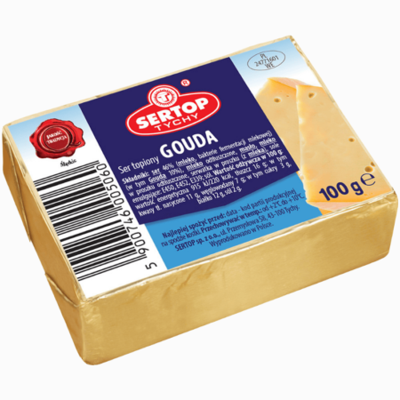 Sertop Fløteost Gouda 100 g – kremet ost med mild gouda-smak