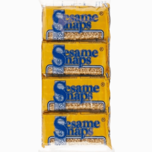 Sesame Snaps 4-pakning 120g – sprø sesambarer med naturlig sødme