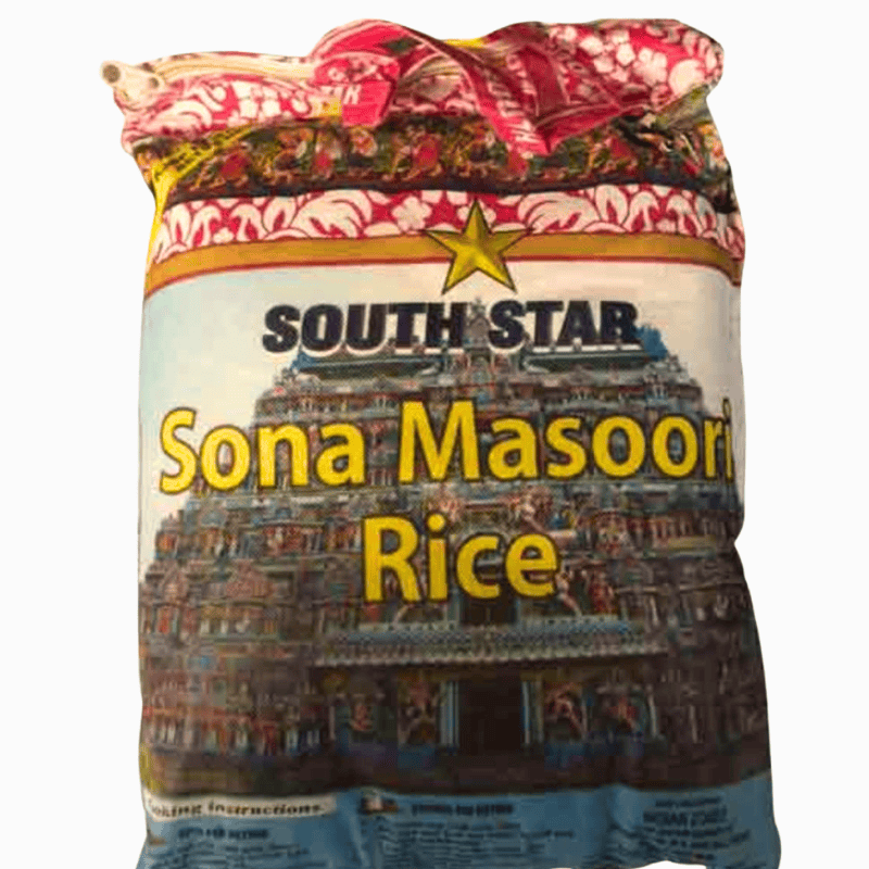 South Star Sona Masoori ris 2 kg – mellomlang hvit ris fra India