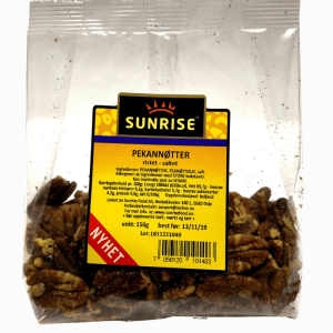 Sunrise Pekannøtter 150g – delikate og nøtteaktige pekannøtter, perfekte til baking eller snacks
