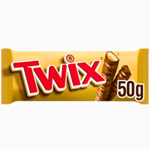 Twix sjokoladebar 50g – sprø kjeks med karamell og melkesjokolade