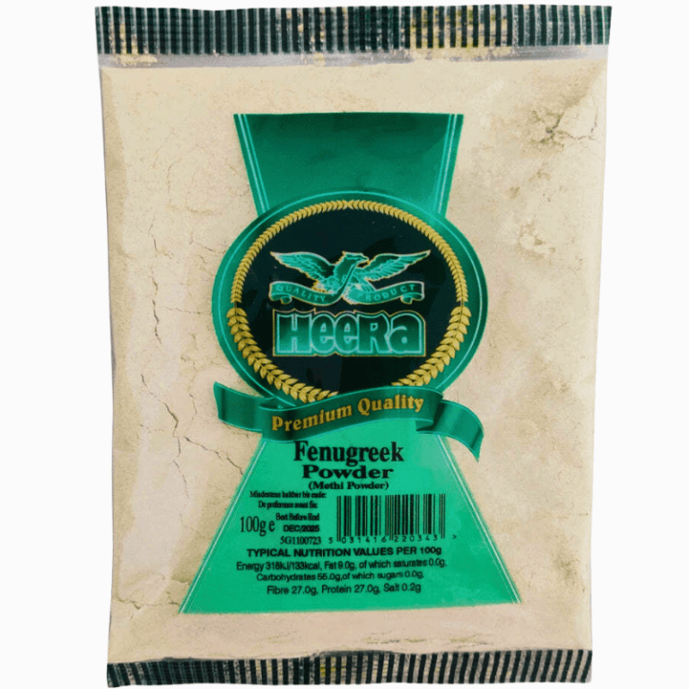 HEERA bukkehornkløverpulver 100 g – malt methi med intens smak og aroma