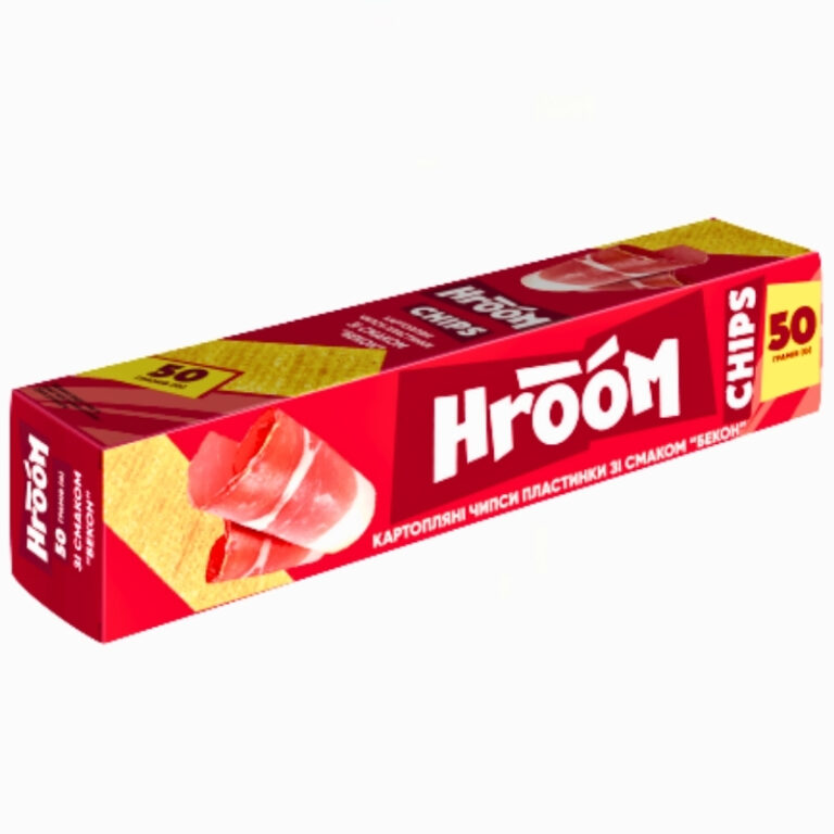 Hroom potetchips med baconsmak 50g