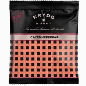 HUSET cayennepepper 50 g – intens og fruktig varme i pulverform