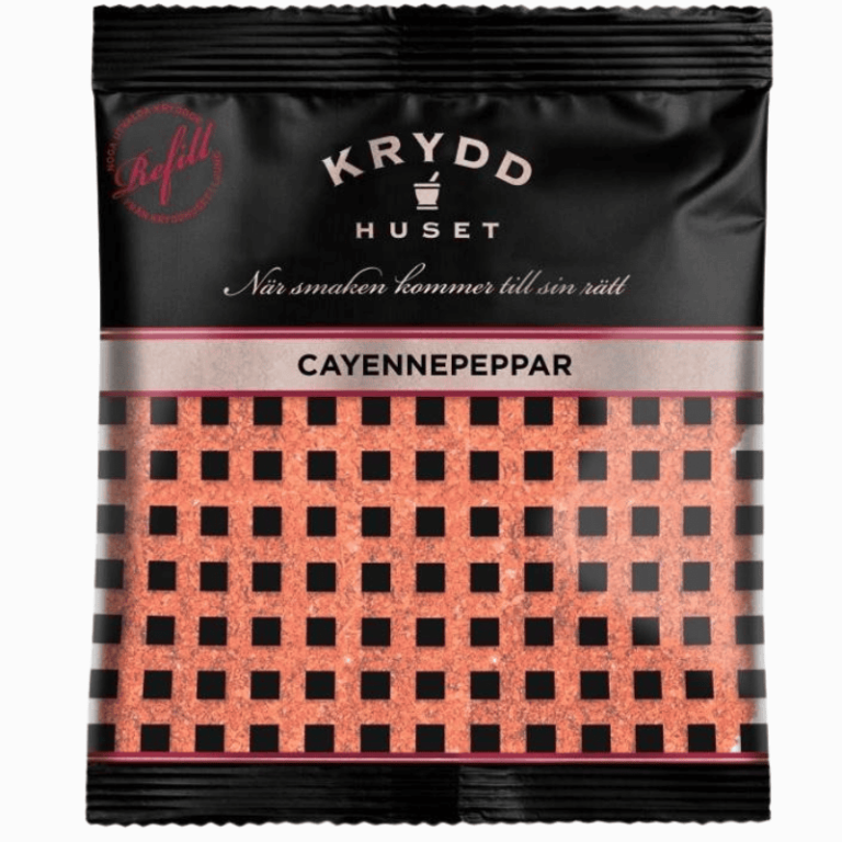 HUSET cayennepepper 50 g – intens og fruktig varme i pulverform