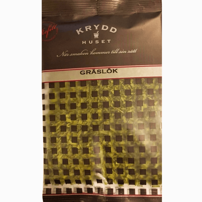 HUSET tørket gressløk 20 g – mild løksmak og frisk grønn aroma