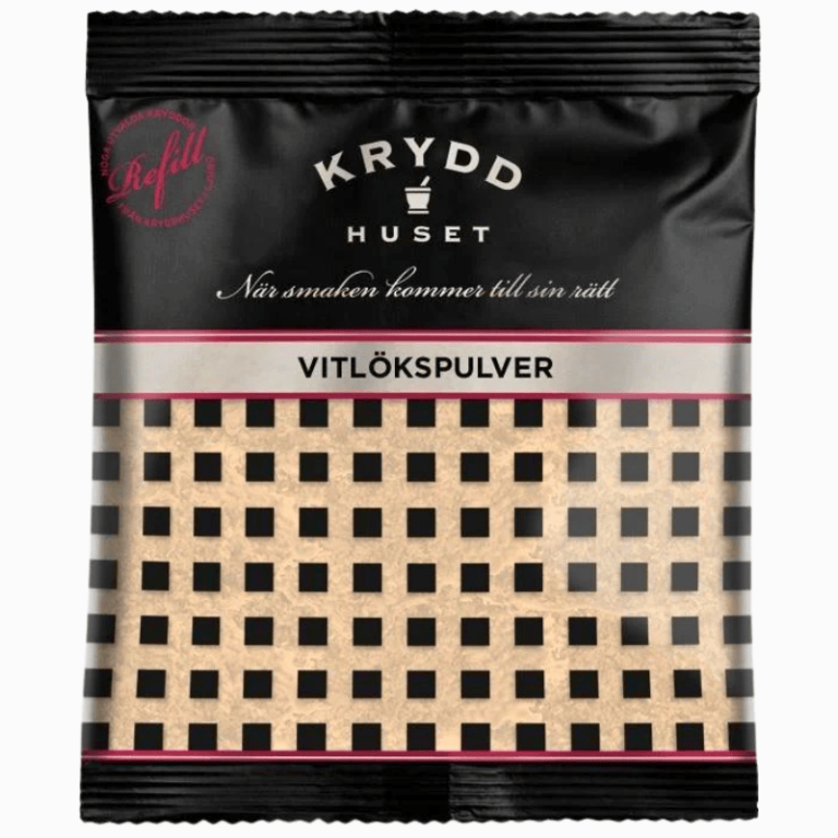 Huset hvitløkpulver 75g – finmalt hvitløkspulver for intens smak