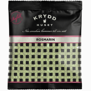 HUSET tørket hel rosmarin 50 g – kraftig aromatisk urt med nåleformede blader