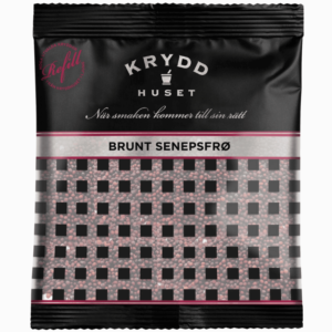 HUSET brune sennepsfrø 125 g – sterke og aromatiske frø til sylting og krydring