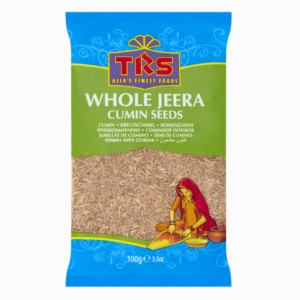 Indiske hele spisskummenfrø (jeera) TRS 100g