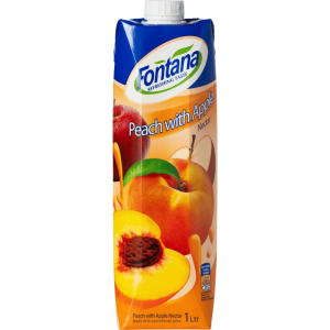 Fontana fersken-eple nektar 1L