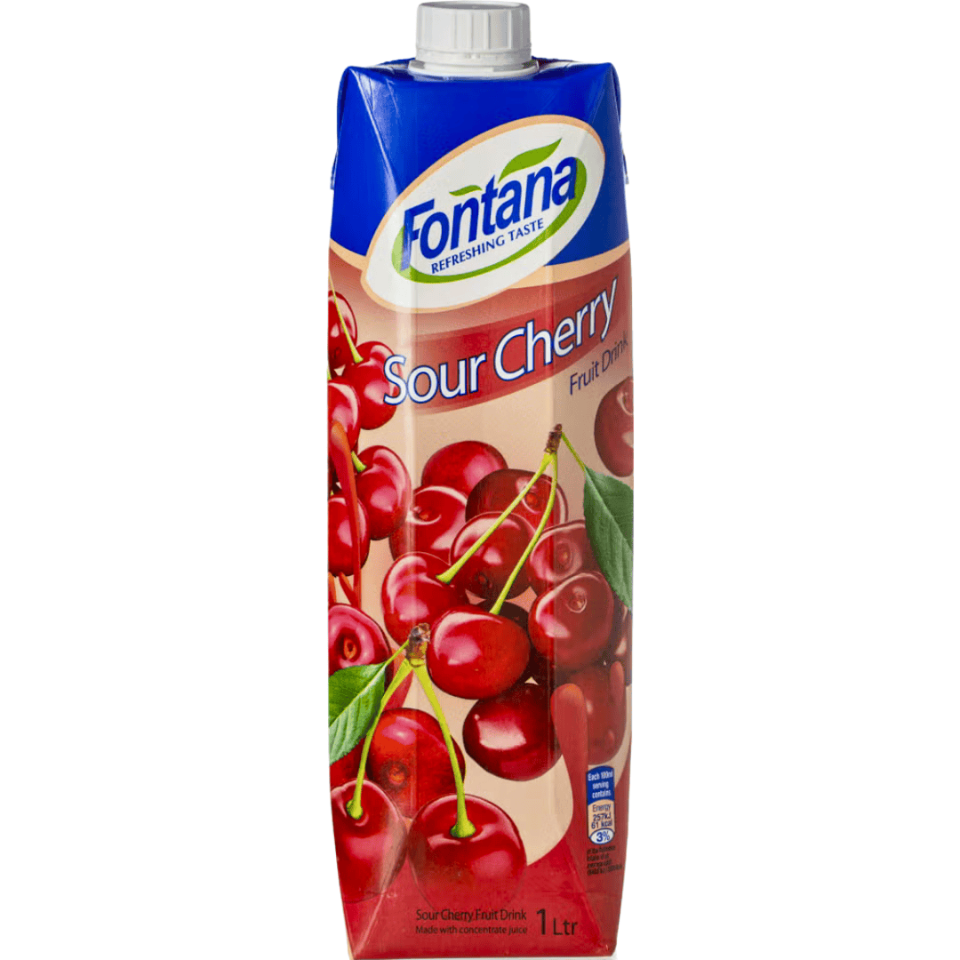Fontana sur kirsebær juice 1L