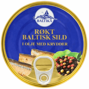 Baltika røkt baltisk sild i olje med krydder 240g
