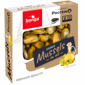 Banga røkte muslinger i olje 120g