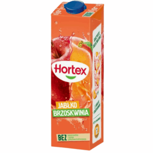 Hortex eple og fersken drikk 1 liter