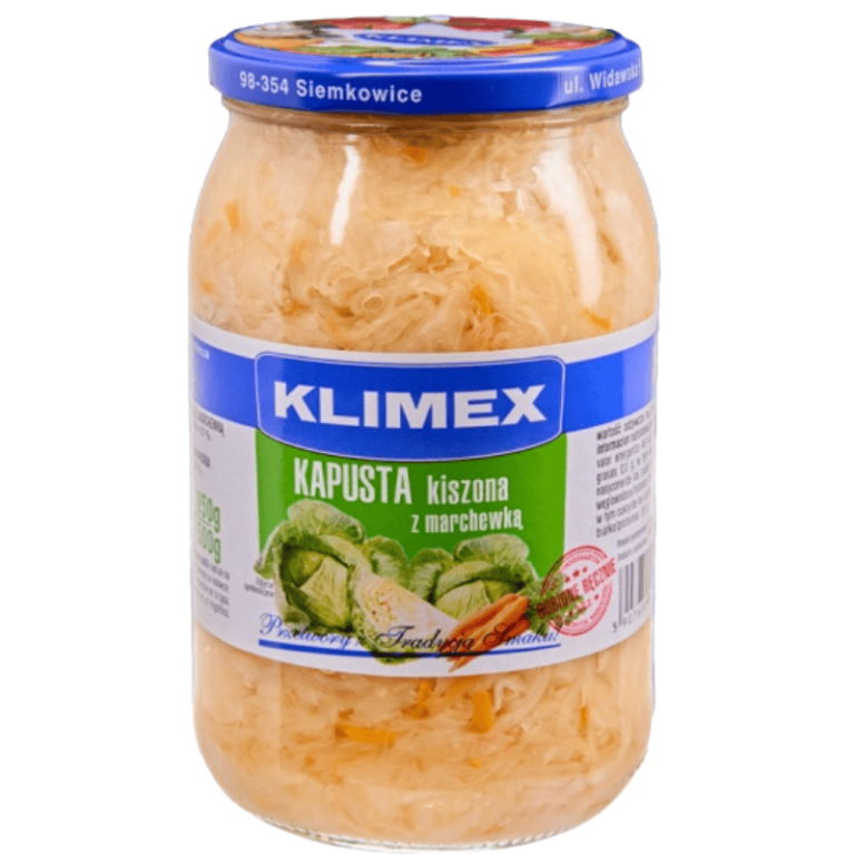 Klimex surkål kiszona med gulrot 860g