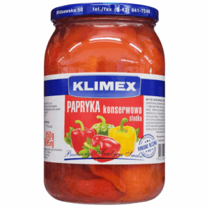 Klimex syltet paprika konservert 850g