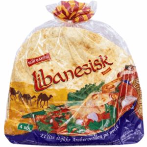 Midtøsten hvitt brød 4 stk