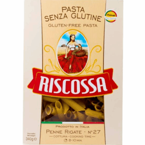 Riscossa penne rigate glutenfri pasta 340g italiensk glutenfri penne
