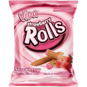 Viva Rolls fylt med jordbærkrem 100g