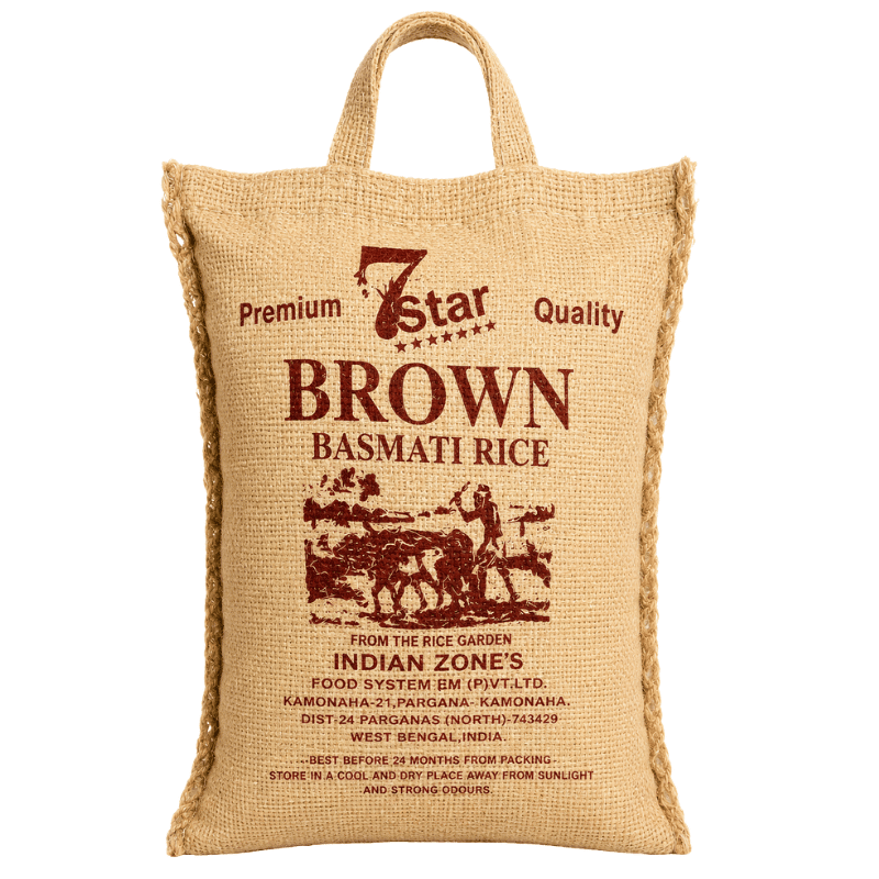 Basmati 7 Star brown rice 2kg fullkorns basmatiris