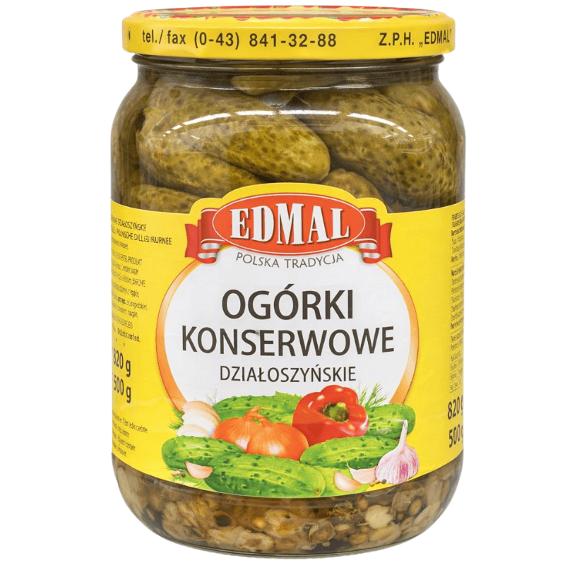 Edmal Dzialoszynskie cornichoner i eddik 900ml