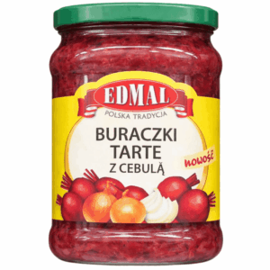 Edmal revet rødbeter med løk 320ml