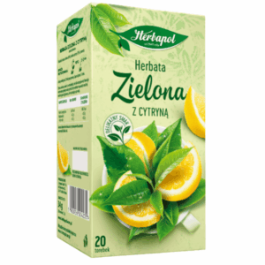 Herbapol green tea lemon 20 teposer grønn te med sitronsmak