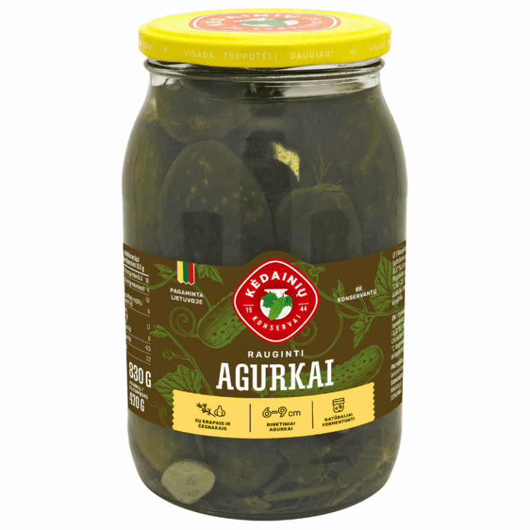 Kedainiu marinert agurk syltet med salt 830g