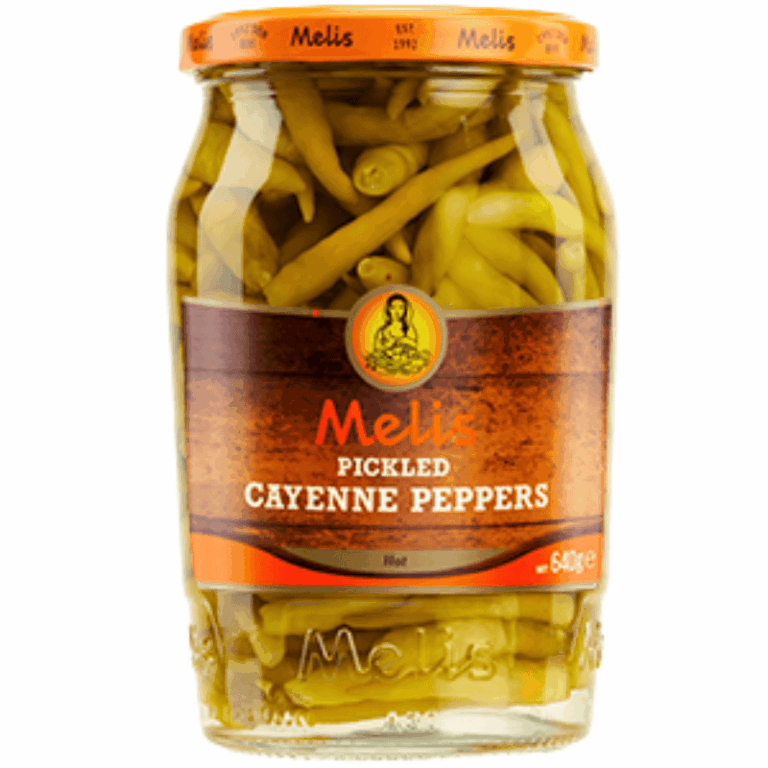 Melis syltede hot cayenne pepper 720g