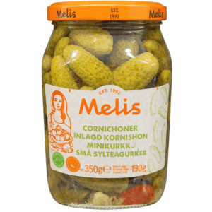 Melis syltet kornishon agurk 370ml